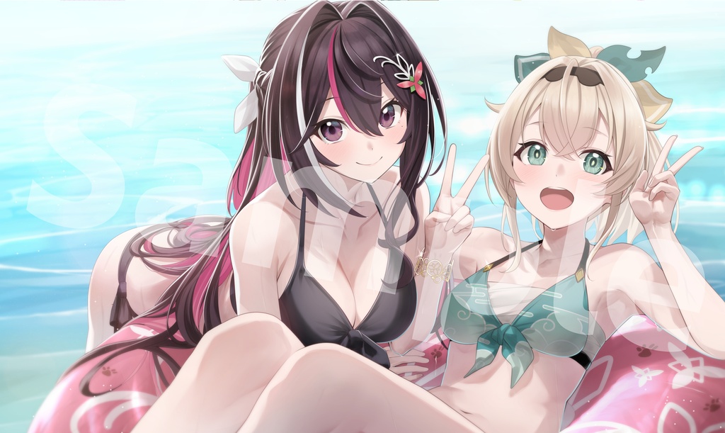 ホロクル12th あずいろ 水着 プレイマット【非公式】