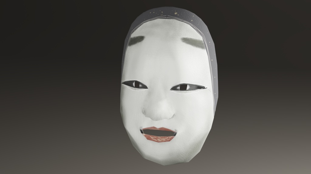 【3Dデータ】日本のおめん_5種盛り(天狗・狐・おかめ・般若・鴉天狗)