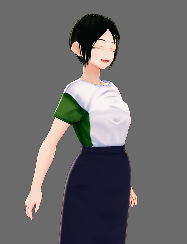 【無料】ミニTシャツ用ストライプ柄【VRoid】