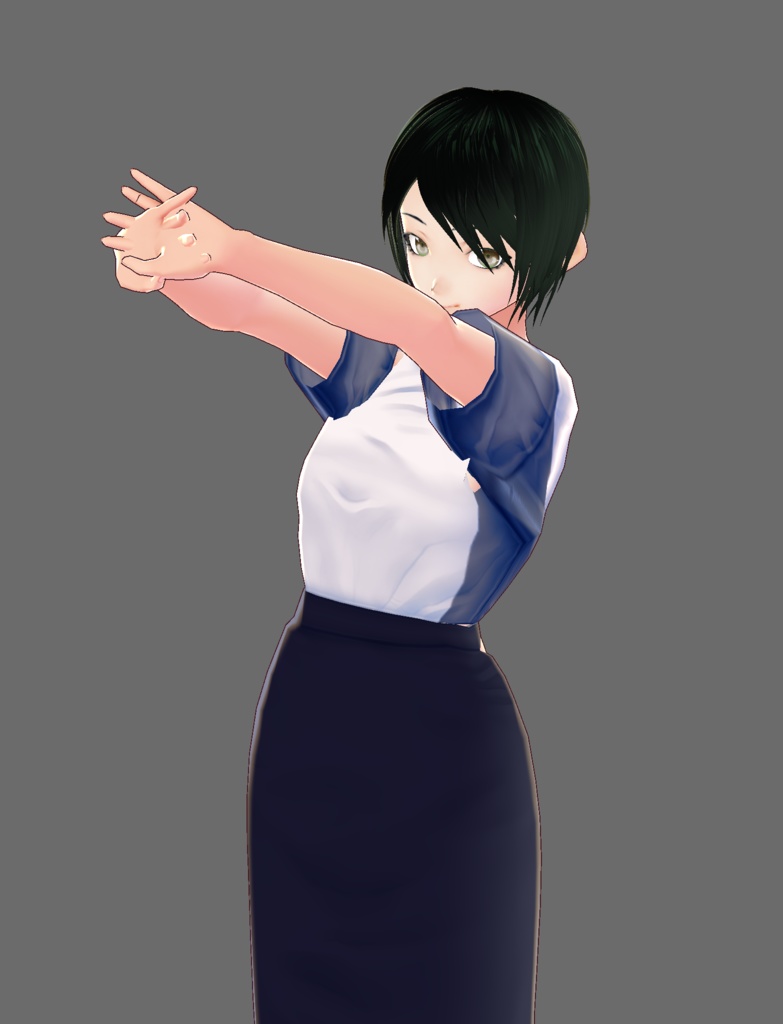 【無料】ミニTシャツ用ストライプ柄【VRoid】