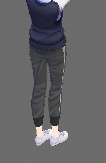 【無料】七分スウェットズボン【VRoidテクスチャ】