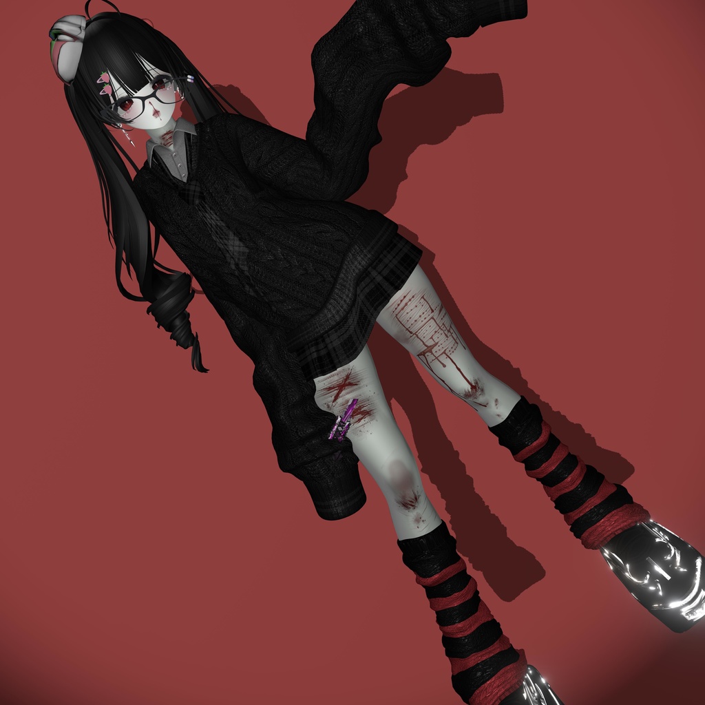 誰でも黒rimマテリアル(Poiyomi)