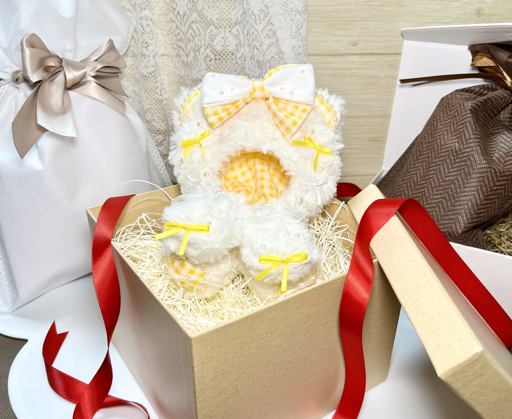 【即納】ふわもこくまちゃん着ぐるみ　10cm対応