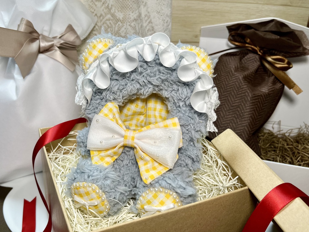 【即納】ふわもこくまちゃん着ぐるみ　10cm対応