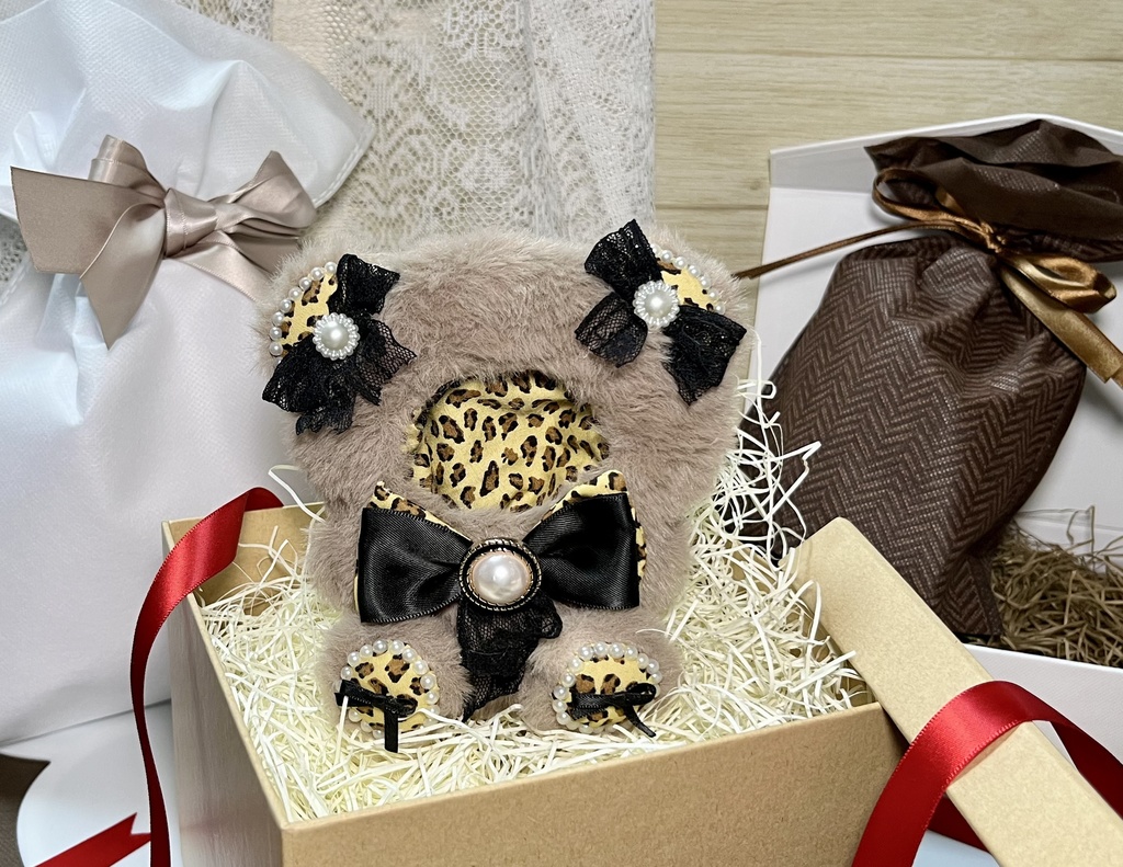 【即納】ふわもこくまちゃん着ぐるみ　10cm対応