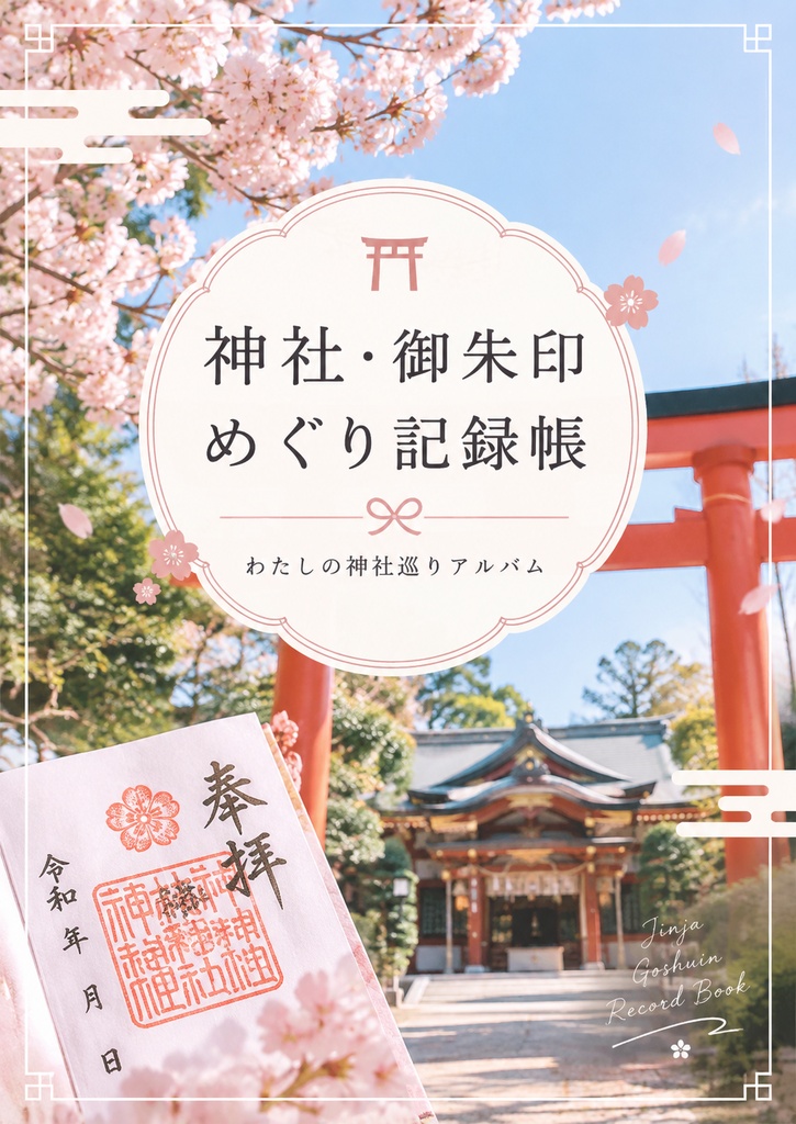 「神社・御朱印めぐり記録帳｜PDF全10ページ」