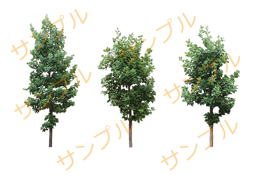 素材　樹木A　3種セット　