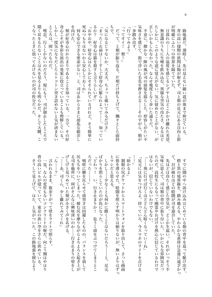 夕空に彗星 novel edit