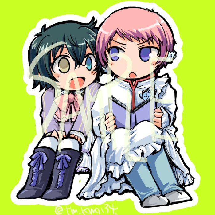 【非匿名発送】ヘンゼルとディシーがどこでも読書するアクスタ+ステッカー