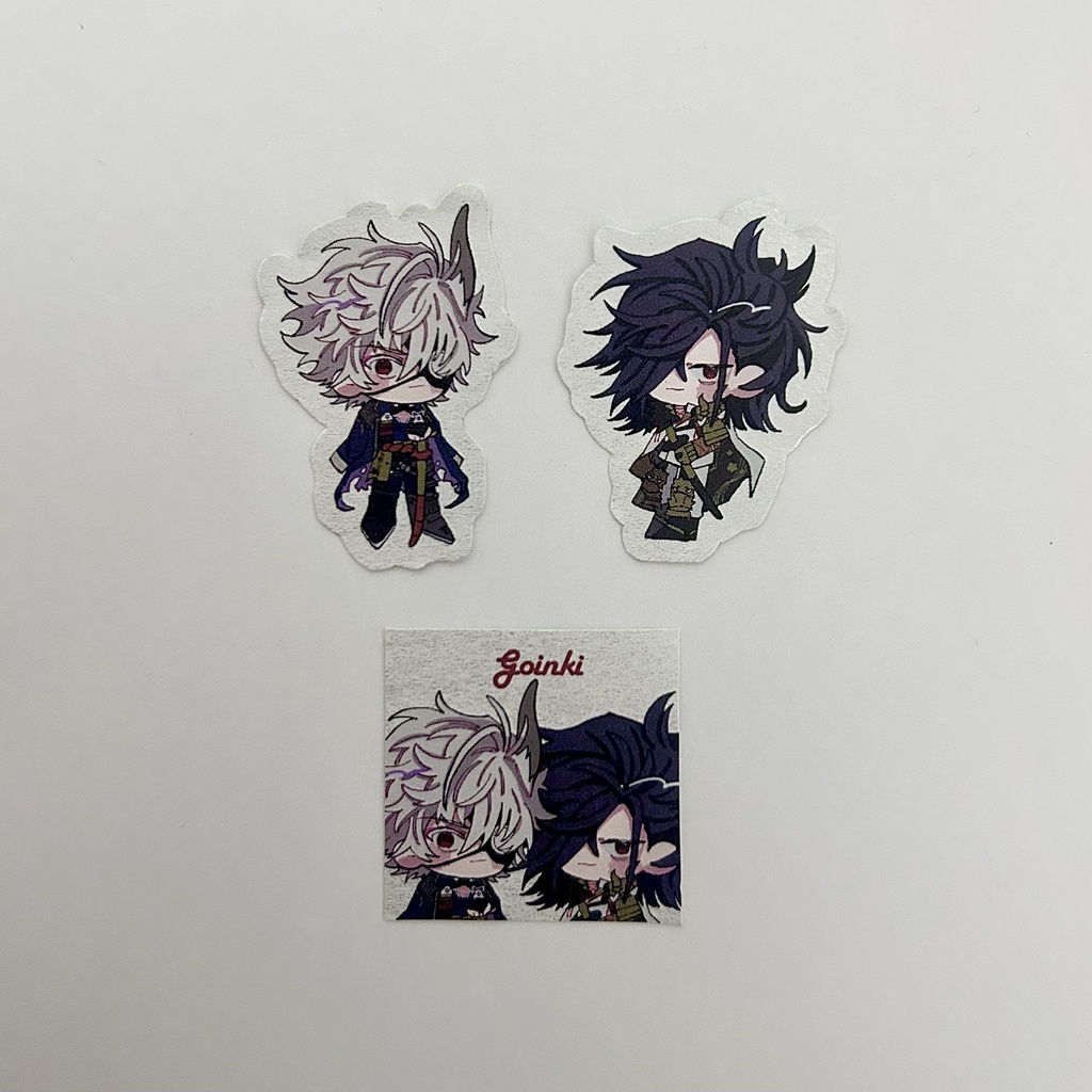 ご陰気シルバーステッカー