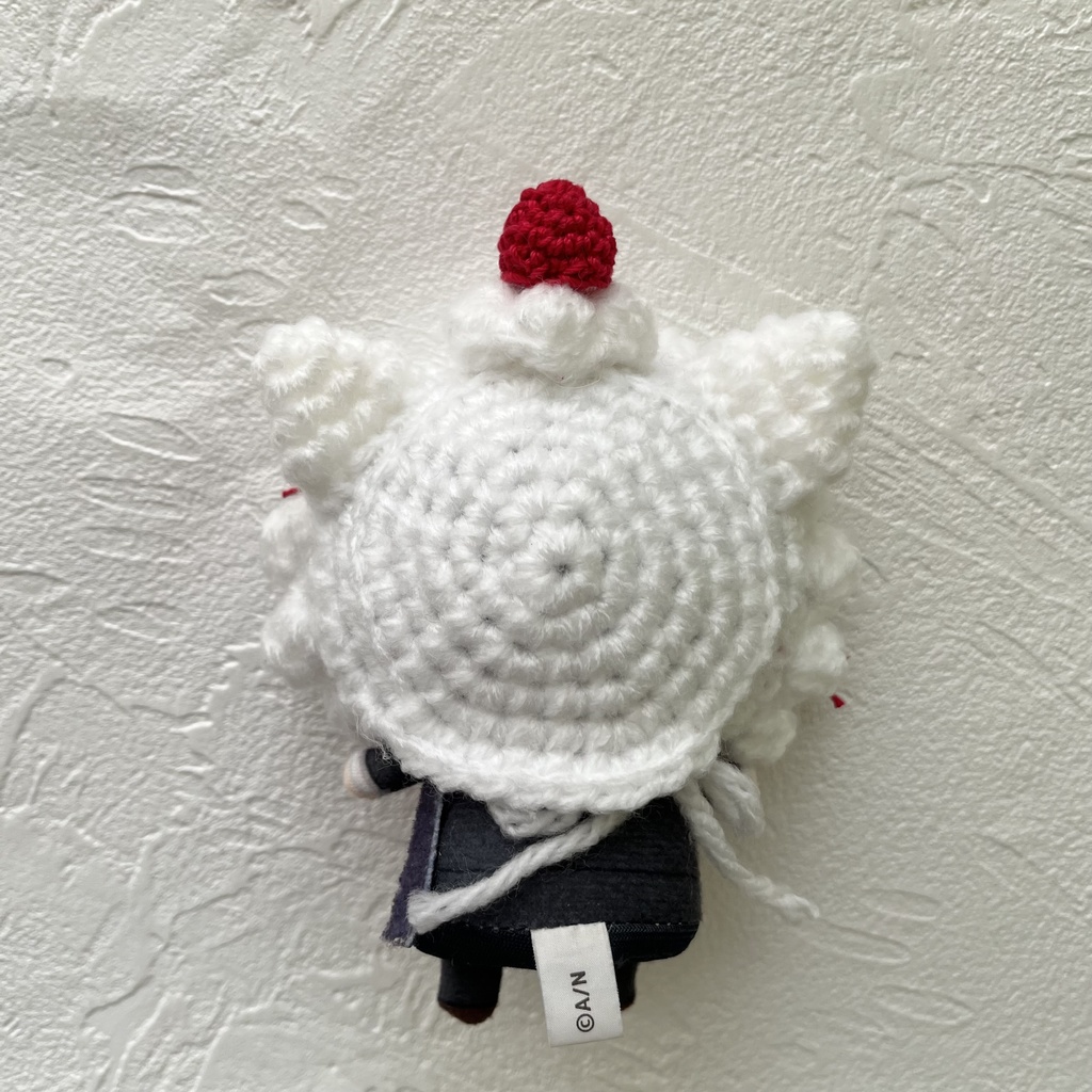 ショートケーキ風猫耳ボンネット