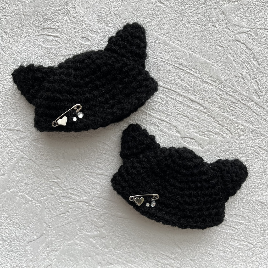 パンク風猫耳帽子