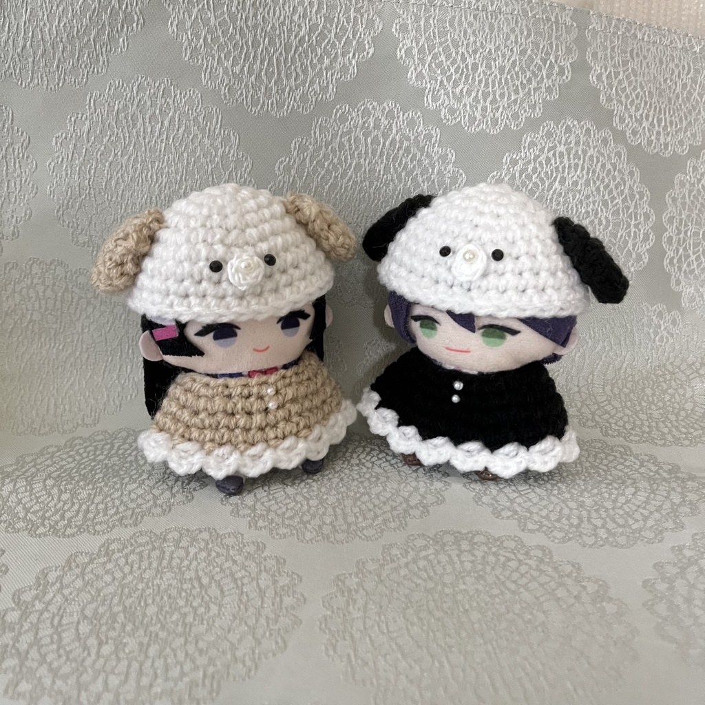 垂れ耳帽子&ポンチョセット