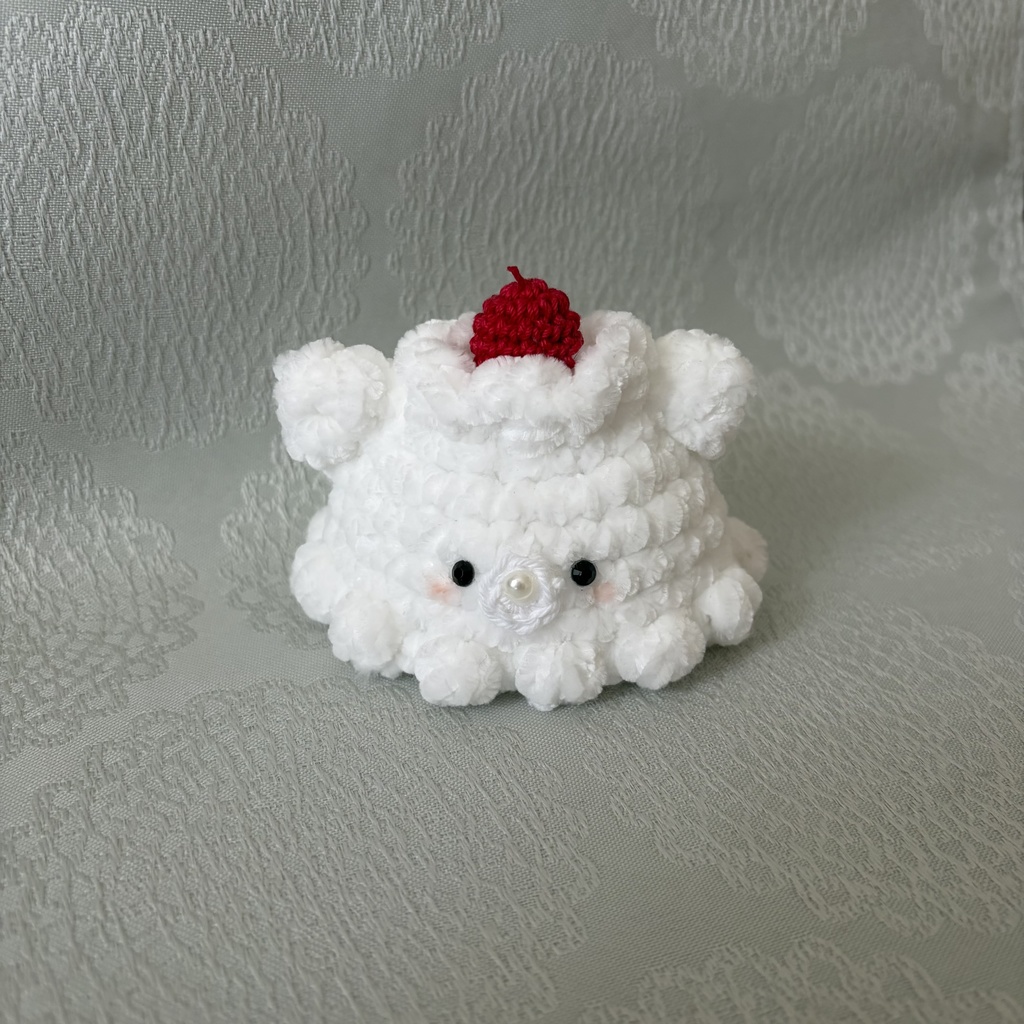 ふわもこくま耳クリーム帽子