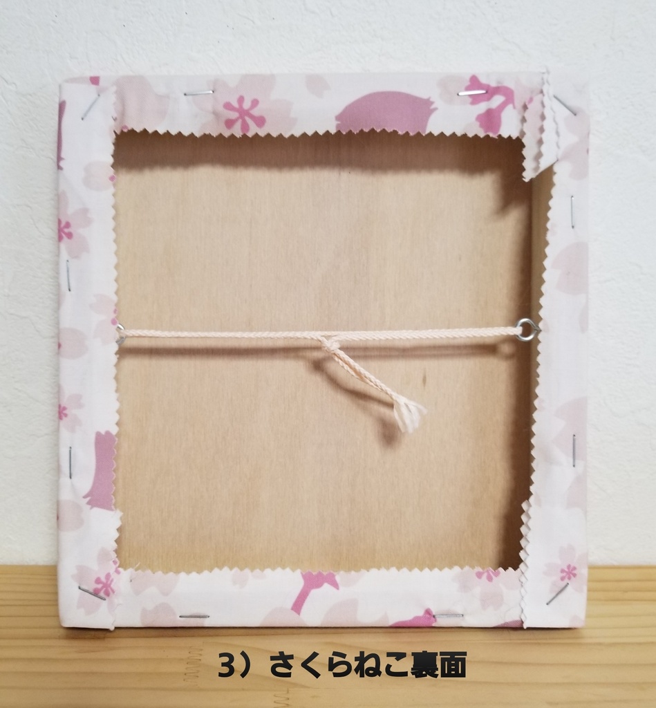 猫生地のファブリックパネル(大)