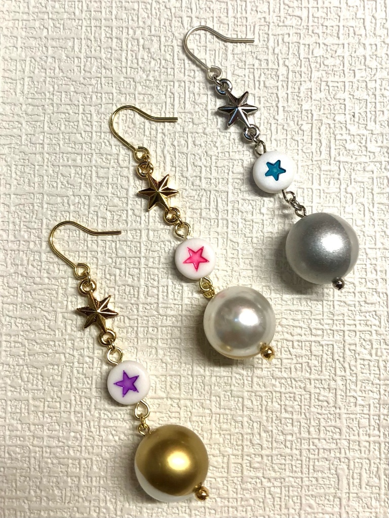 JOJO★Part1~Part6★イメージカラーピアス