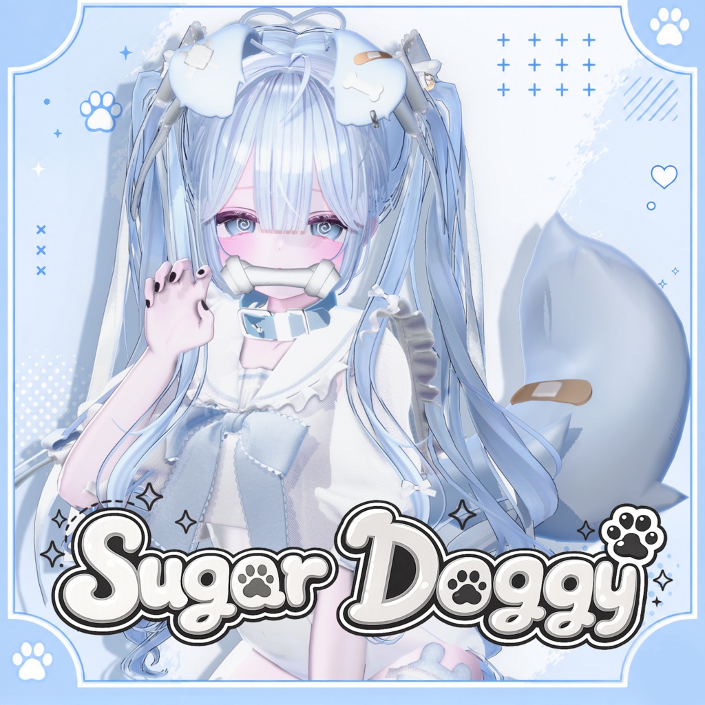 Sugar Doggy 🐾 Ear & Tail + Accessory Set