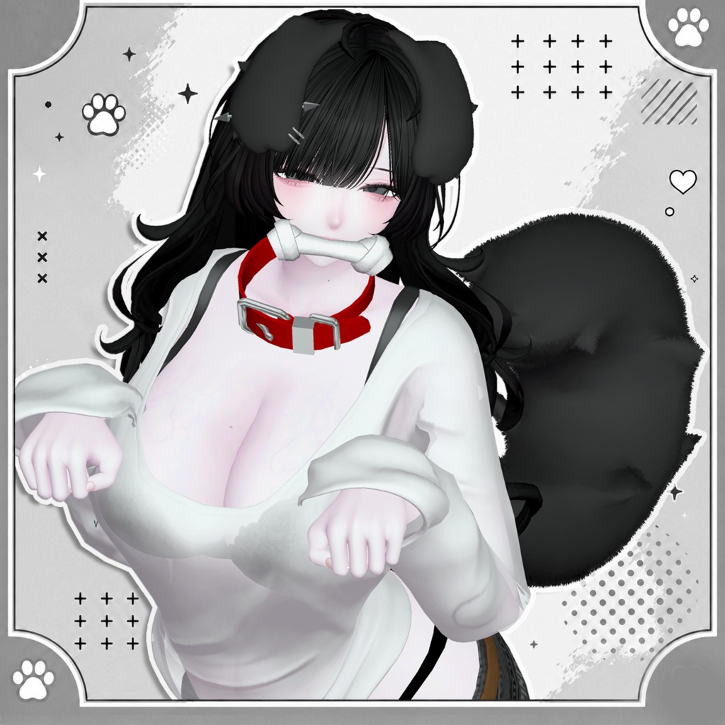 Sugar Doggy 🐾 Ear & Tail + Accessory Set
