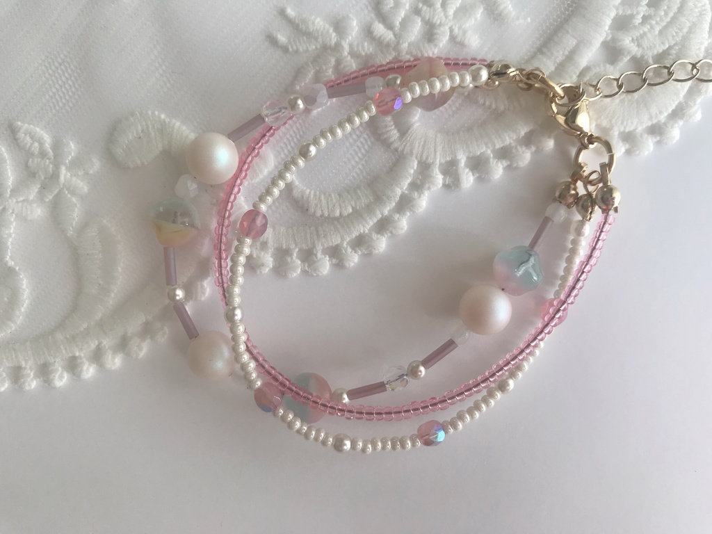 ramuda◎pink candy bracelet