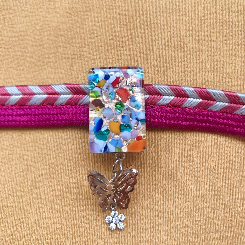 ベネチアングラスの帯留め