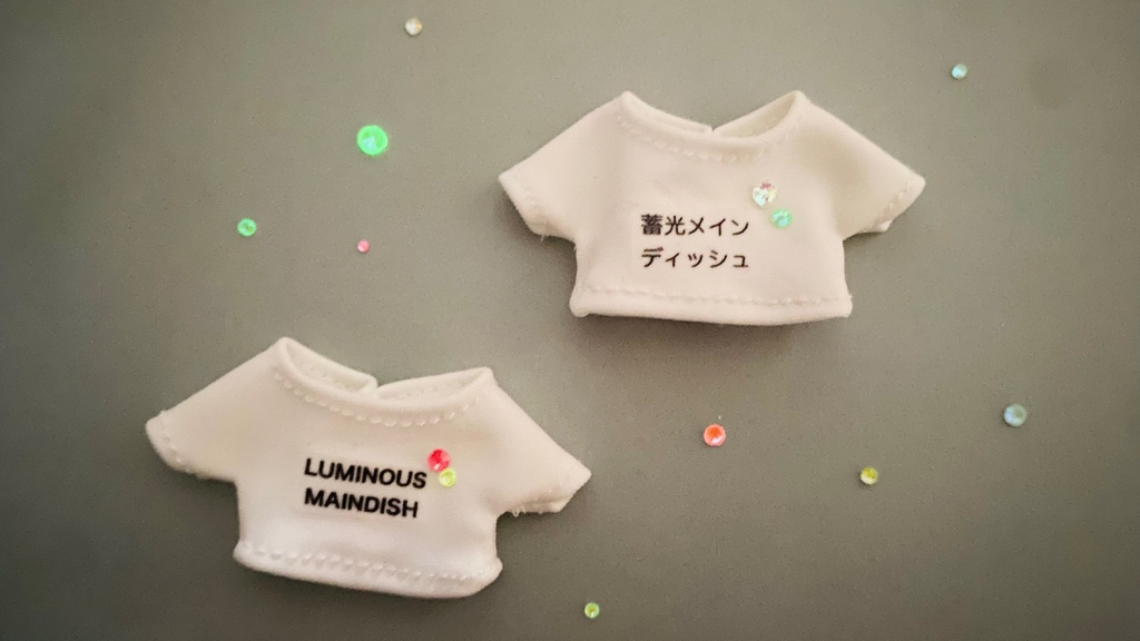光る!蓄光ロゴTシャツ👕ぬいぐるみ用