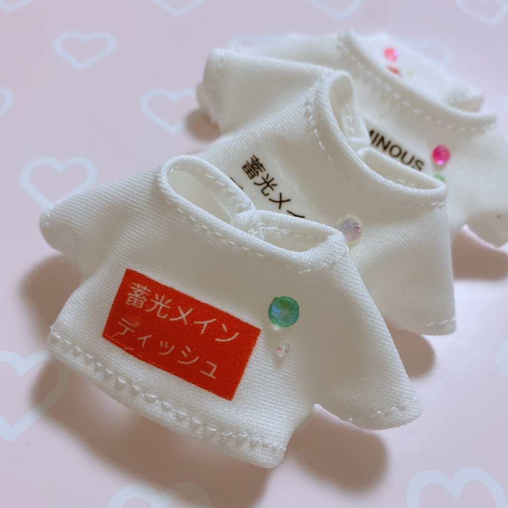 光る!蓄光ロゴTシャツ👕ぬいぐるみ用