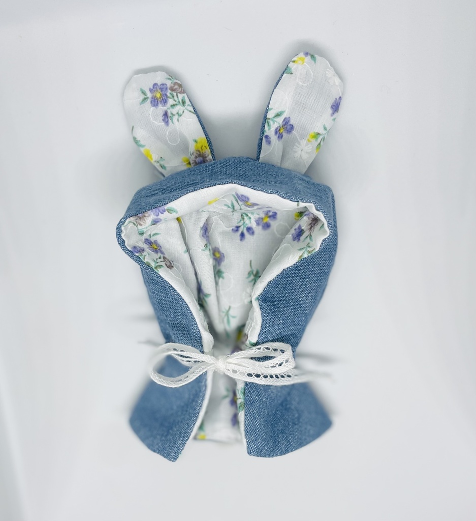 デニムのうさみみケープ ぬいぐるみ用