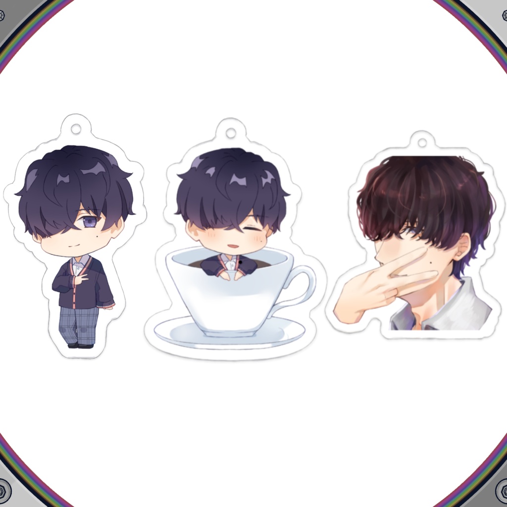 黒桐ひかげ活動三周年記念アクリルキーホルダー