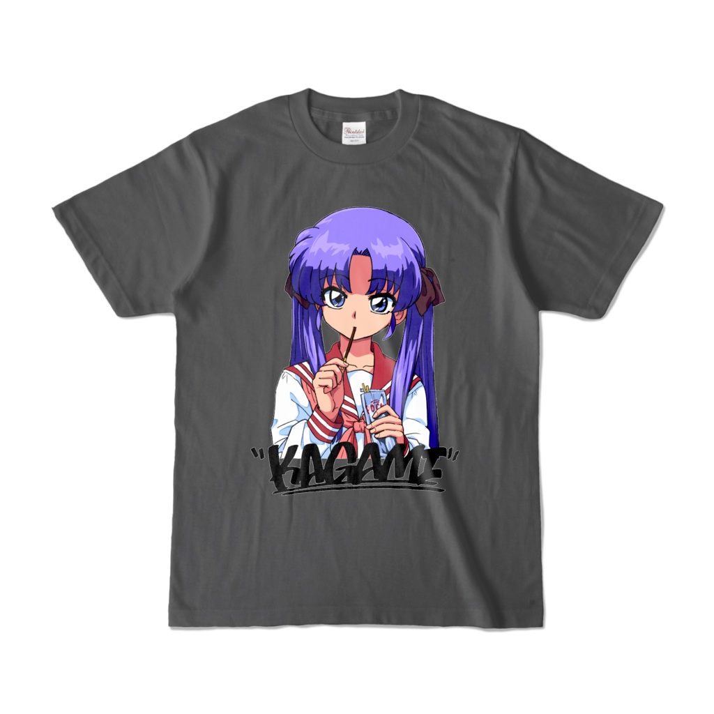 "KAGAMI" BOOT TEE チャコール