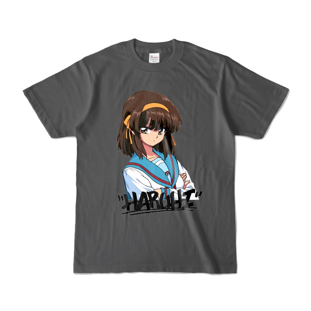 "HARUHI" BOOT TEE チャコール