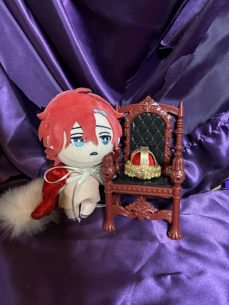 ちびぐるみ10cmぬい服赤いマント&王冠誕生日やクリスマスに！