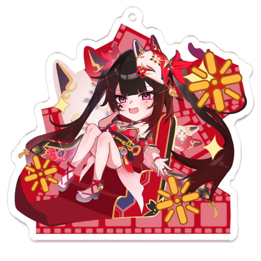 《同人》花火 アクリルキーホルダー