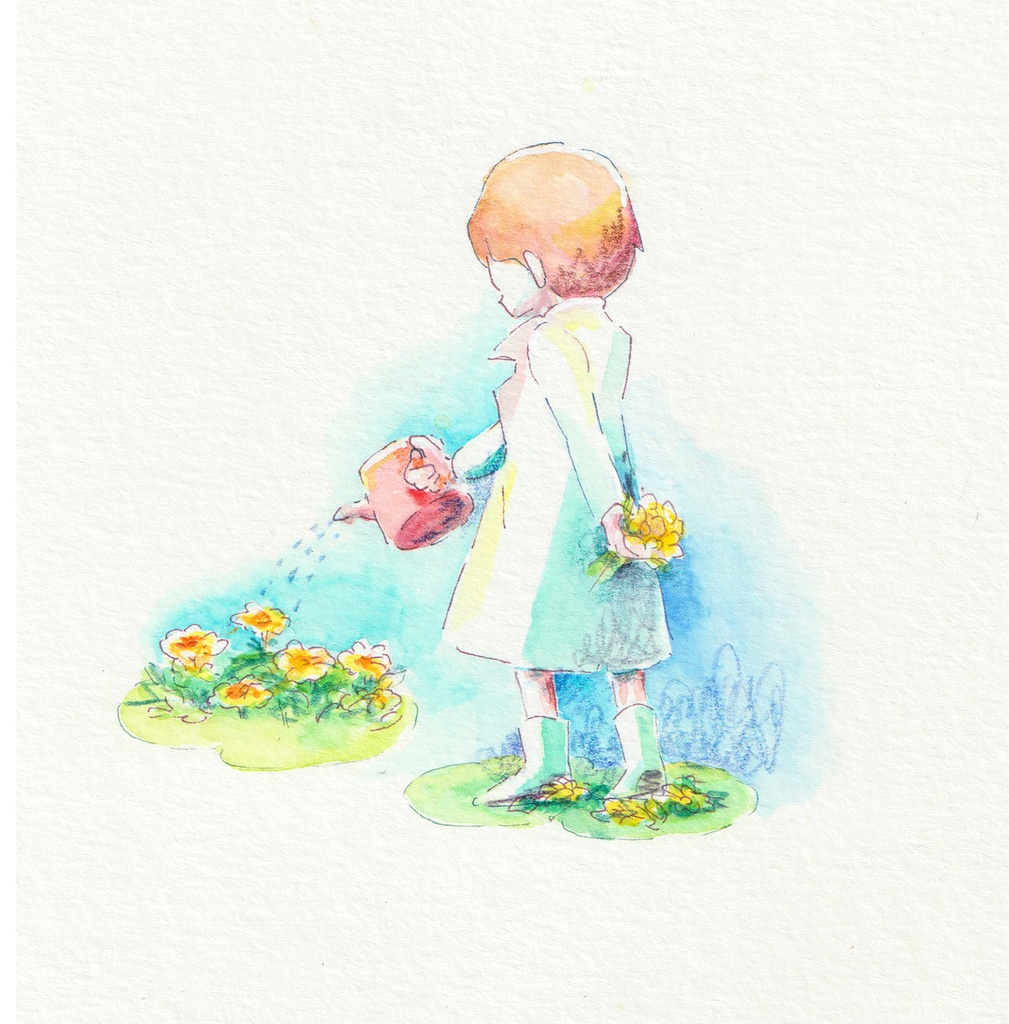 [原画] ここには水をあげる