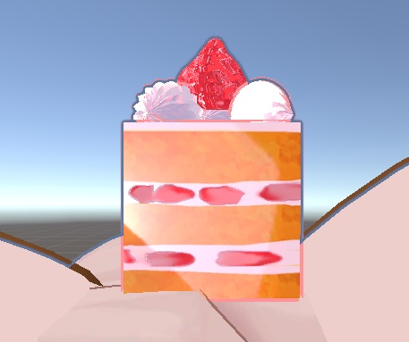 あたま乗せケーキ