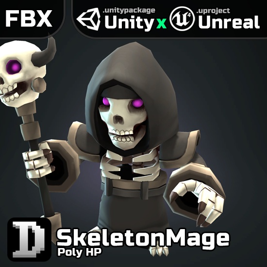 Poly HP - SkeletonMage