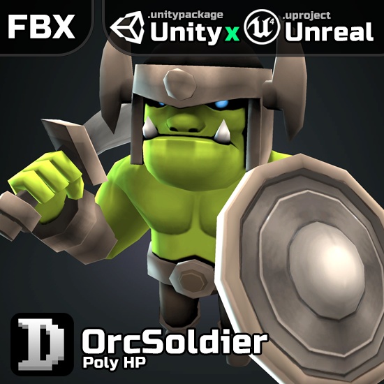 Poly HP - OrcSoldier