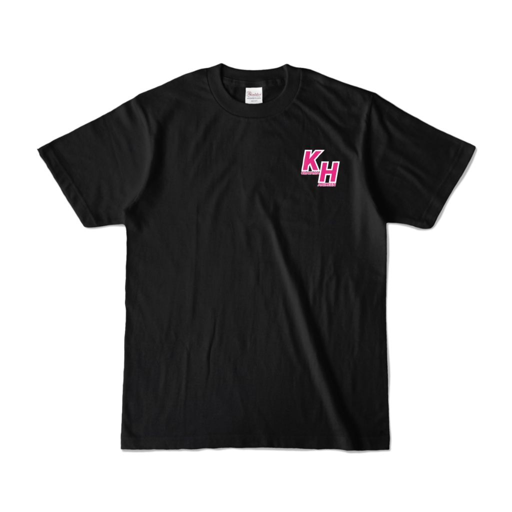 オリジナルロゴ3(ピンク)アウトラインバージョンTシャツ