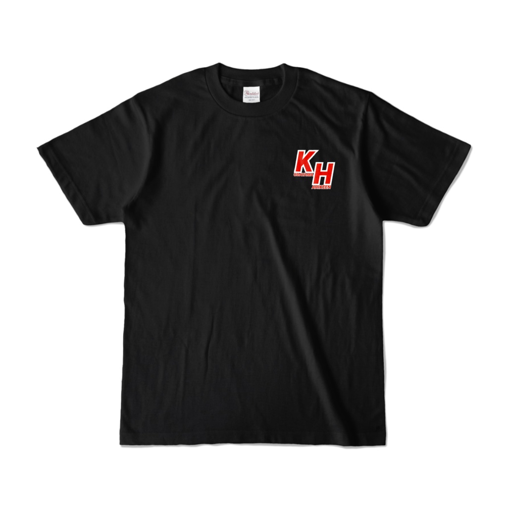オリジナルロゴ3(レッド)アウトラインバージョンTシャツ