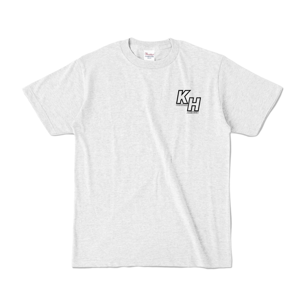 オリジナルロゴ3(ホワイト)アウトラインバージョンTシャツ