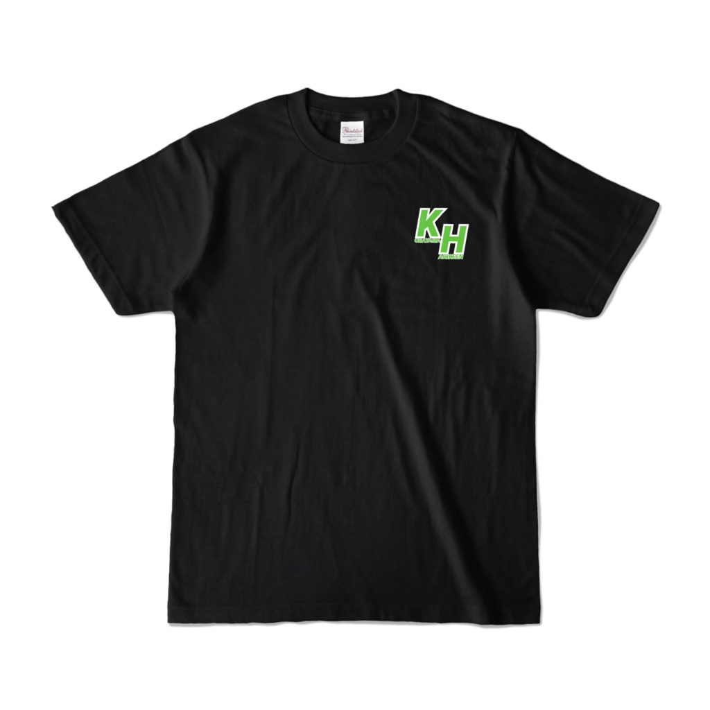 オリジナルロゴ3(グリーン)アウトラインバージョンTシャツ