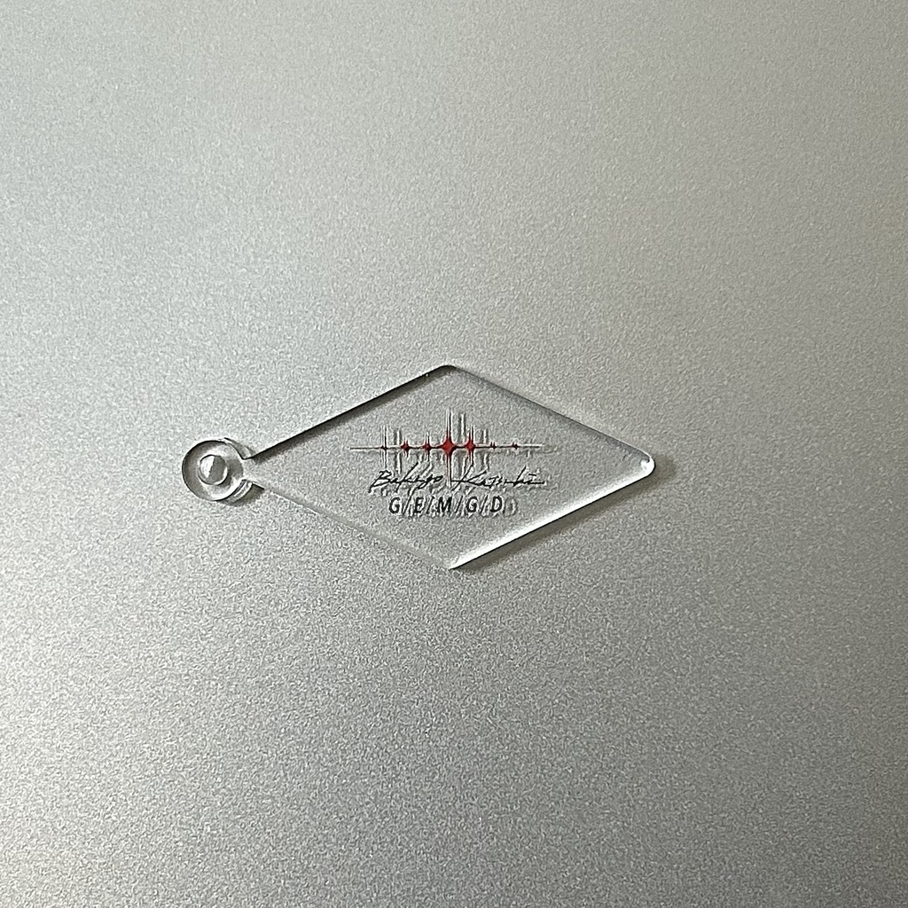 アクリルキーホルダー　菱形