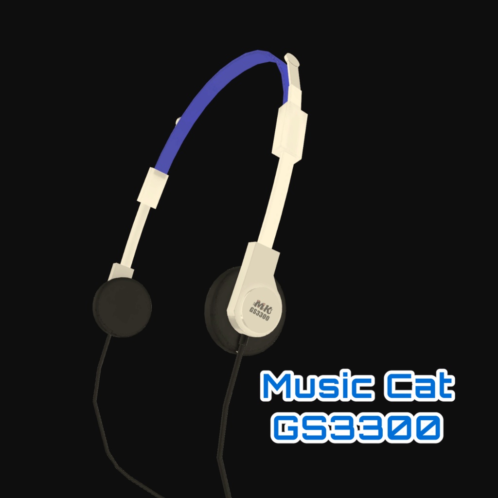 ヘッドフォン風アクセサリー Music Cat GS3300