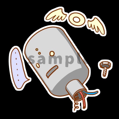 アイコン素材（ロボ／黒）