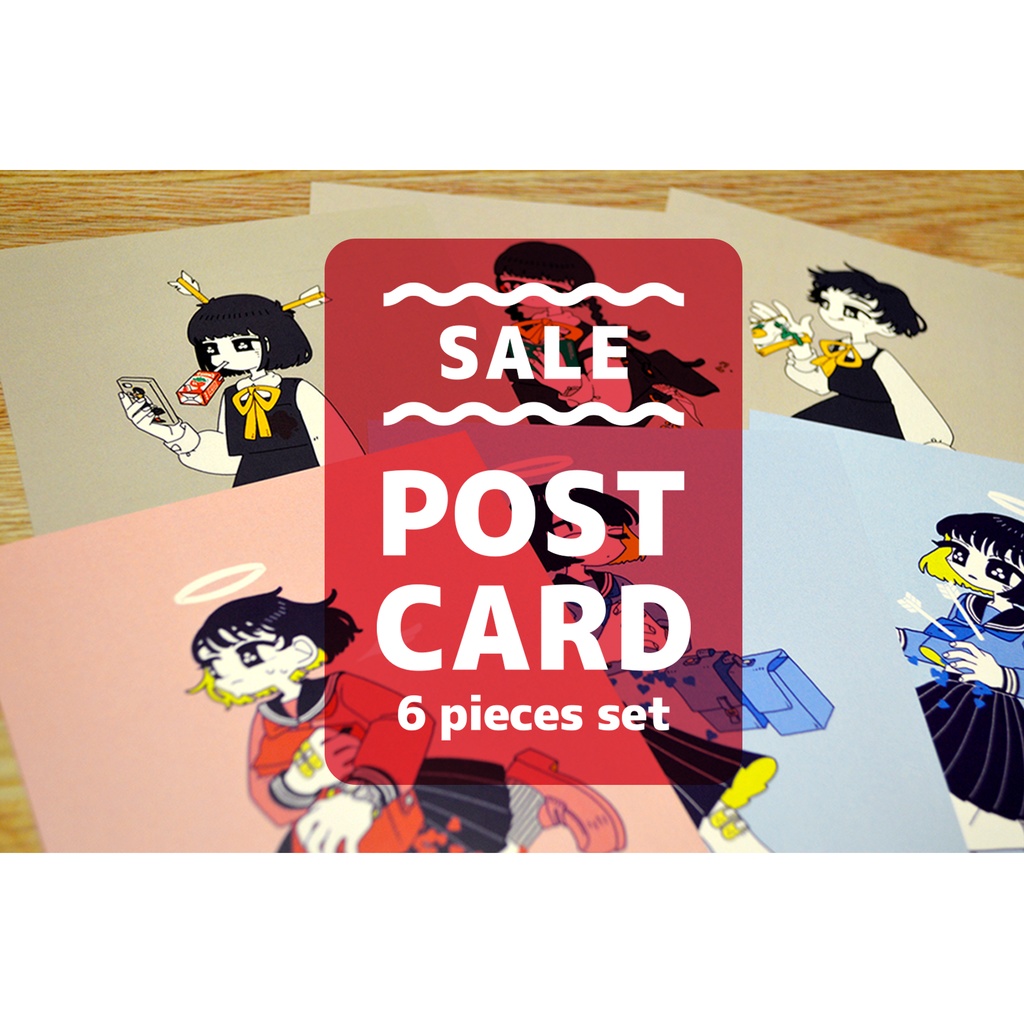 【SALE】ポストカードおまかせ6枚セット
