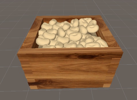 節分のまめ(ローポリ3Dモデル)【無料】