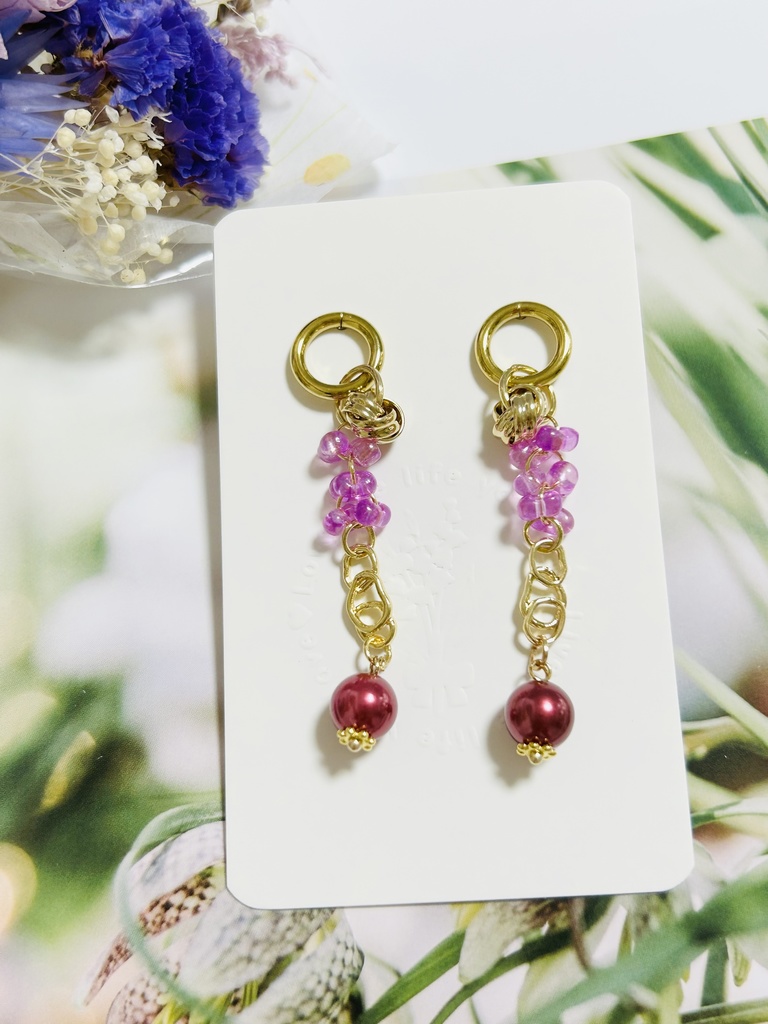 【ピアス1】🦋さんイメージカラー ゴールド