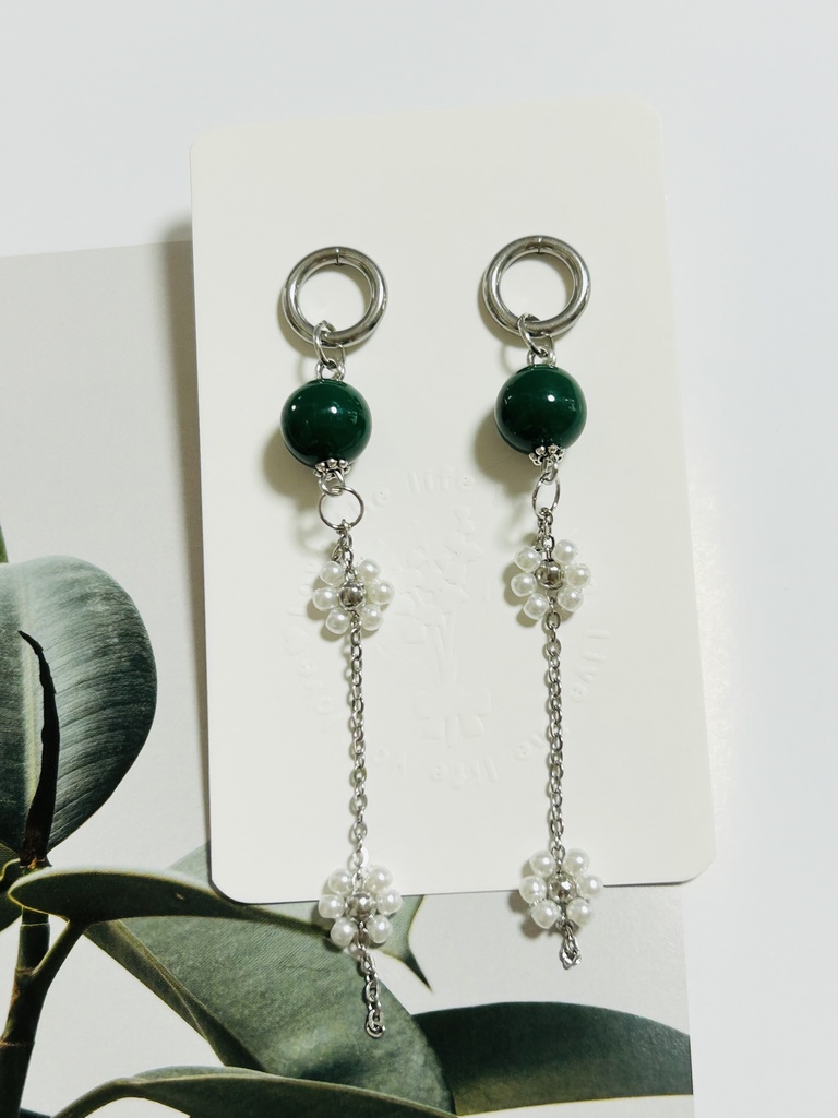 【ピアス1】🎴ｸﾝイメージカラー シルバー