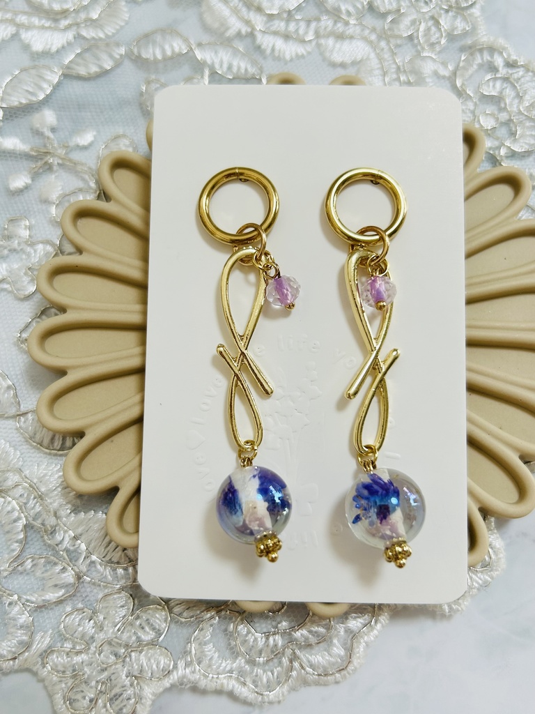 【ピアス】🦋さんイメージカラー ゴールド