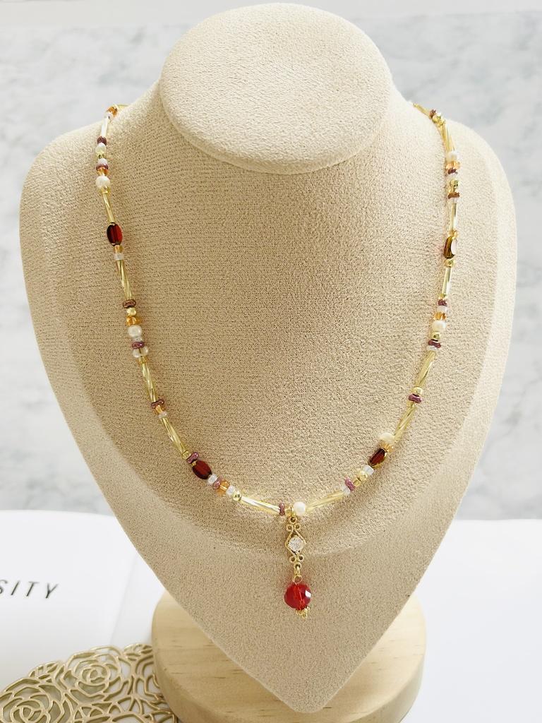 【ネックレス】🔥、🎴、🌊、🦋イメージカラー ゴールド