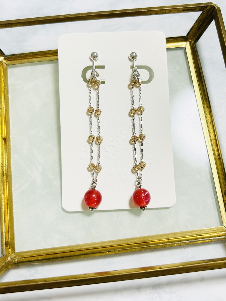 【イヤリング2】🔥さんイメージカラー シルバー